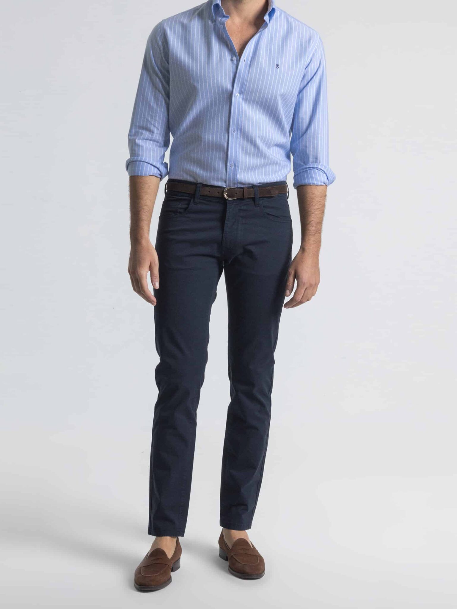 PANTALÓN 5 BOLSILLOS AZUL - foto 2