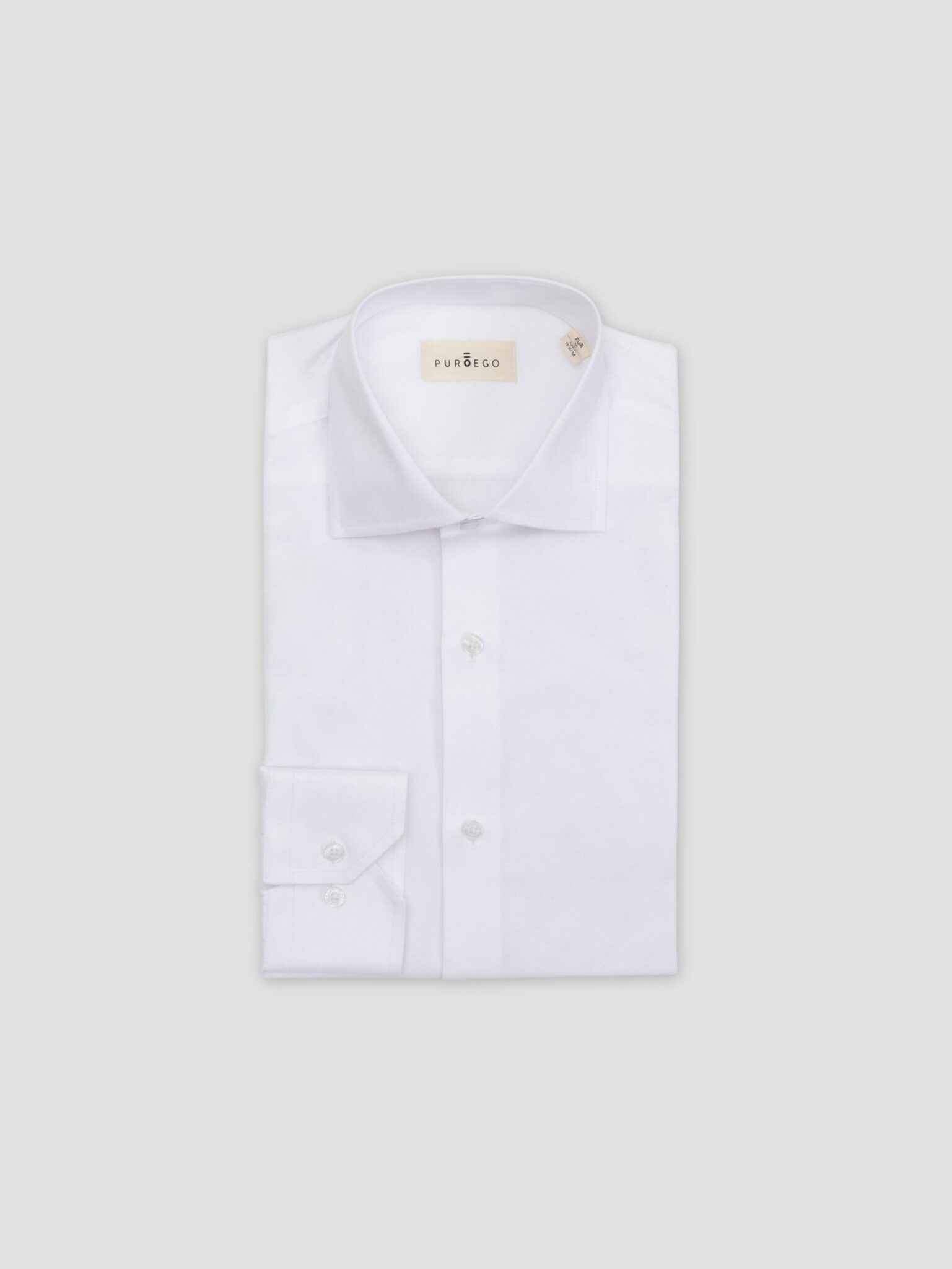 PuroEgo Camisa Blanca Cuello Italiano — Hombre