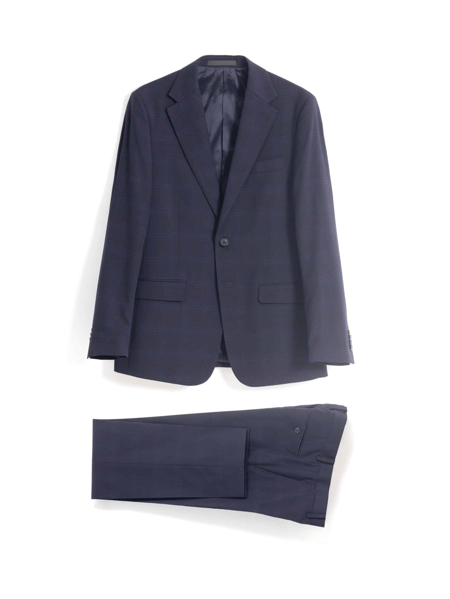 PuroEgo Traje 2 Piezas Azul Marino Cuadro Tonal — Hombre